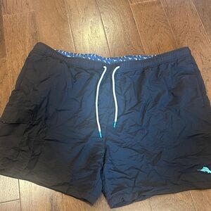 NWT Tommy Bahama Men's Black Swim Shorts- 2XLB